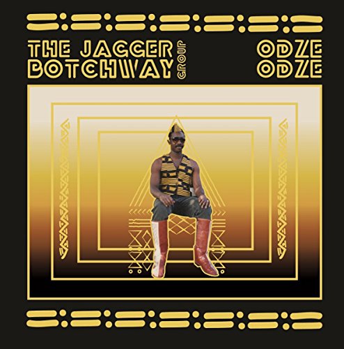 Vinyl record cover featuring a man in a striped shirt and cowboy boots.
