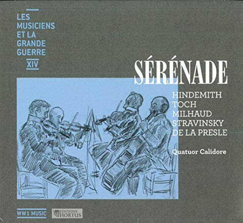 CD cover: sketch of musicians playing, text “Sérénade” and composer names.