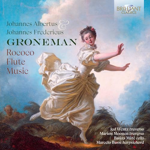 CD cover: Rococo painting of a woman, text listing composers and performers.
