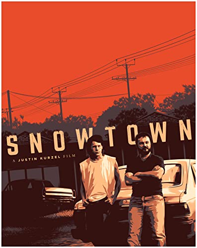 Snowtown" Blu-ray cover with two men and power lines against a sunset.