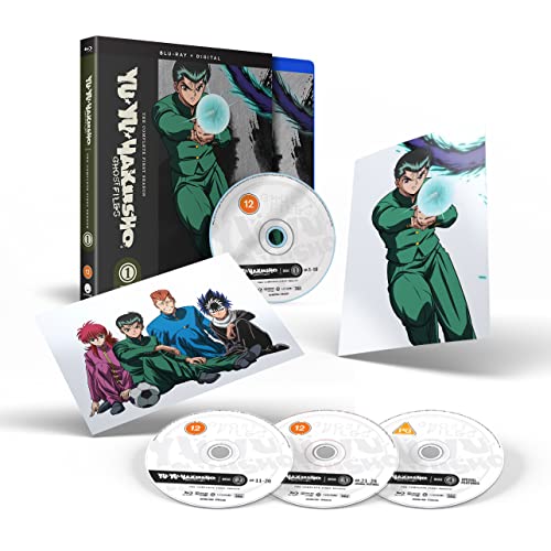 Yu Yu Hakusho Season 1 Blu-ray case with discs and character art.
