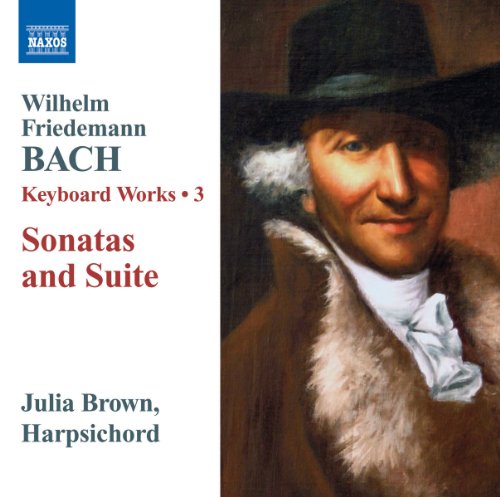 CD cover featuring a portrait of Wilhelm Friedemann Bach and text details.
