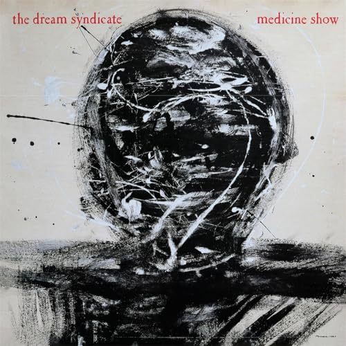 Album cover: abstract black and white sketch of a head with splatters.