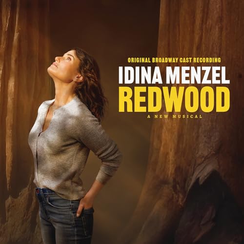 “Redwood” CD cover featuring Idina Menzel and a redwood tree.