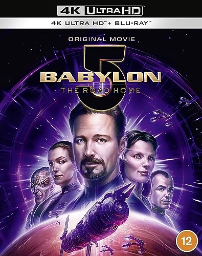 Babylon 5: The Road Home Blu-ray cover with characters and spaceships.