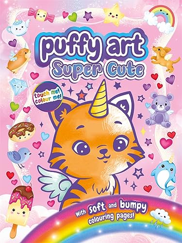 Puffy Art Super Cute (Bumpy Line Colouring Book)