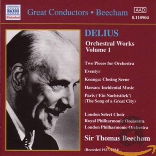 CD cover featuring portrait of conductor Sir Thomas Beecham and text details.