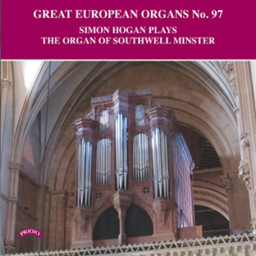 CD cover featuring a reddish-brown pipe organ within a stone archway.