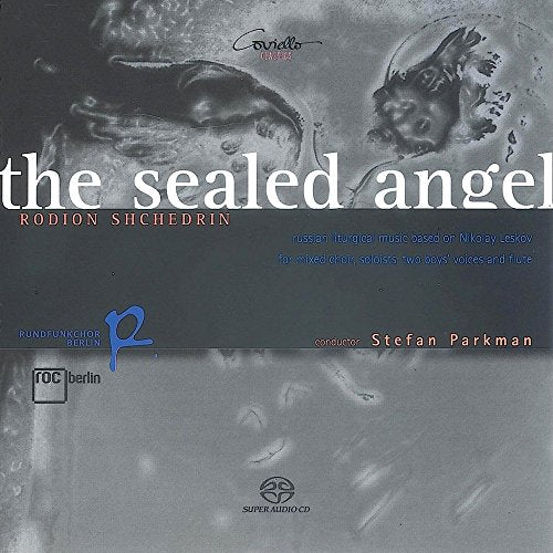 CD cover for Rodion Shchedrin’s “The Sealed Angel” Russian liturgical music.