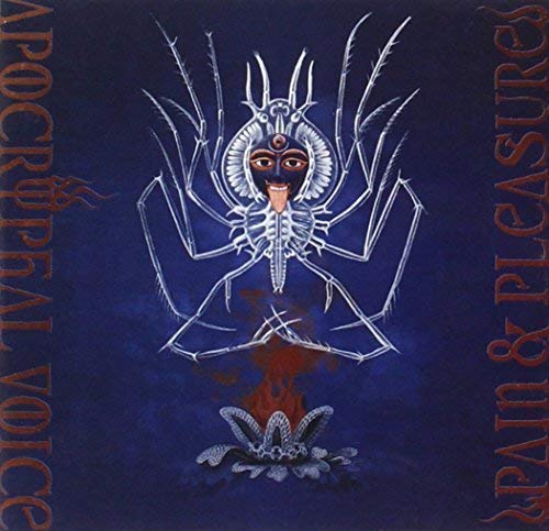 Dark album cover featuring a stylized, spider-like figure with a face.