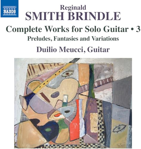 CD cover for Duilio Meucci’s “Smith Brindle - Solo Guitar 3” with abstract art.