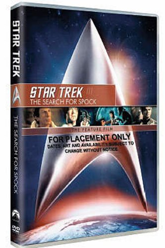 DVD cover for "Star Trek III: The Search for Spock" with spaceship.