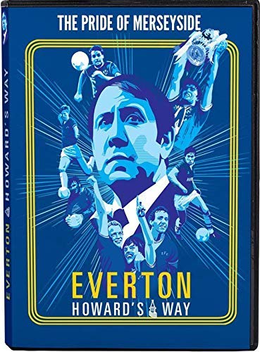 DVD cover for "Everton - Howard's Way" featuring football players and manager.