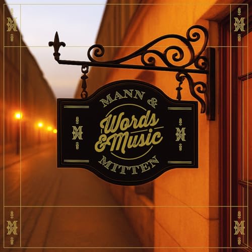 CD cover with a black sign reading “Mann & Mitten Words & Music”.