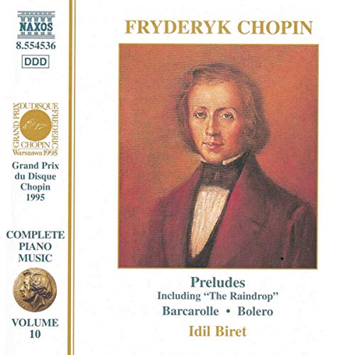 CD cover featuring a portrait of composer Frédéric Chopin, volume 10.