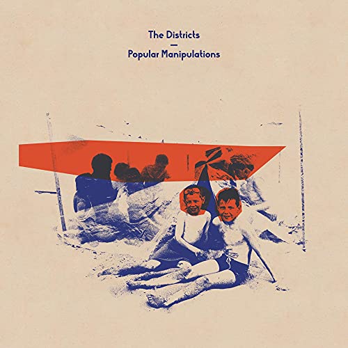 CD cover for The Districts’ “Popular Manipulations” featuring children and a red boat.