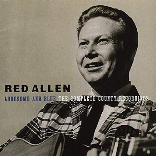 Red Allen portrait on CD cover for "Lonesome and Blue" recordings.