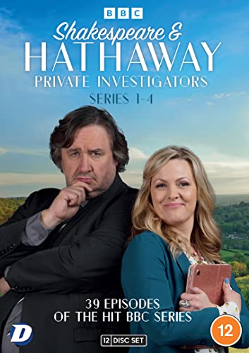 DVD cover for Shakespeare & Hathaway featuring two lead actors against a landscape background.