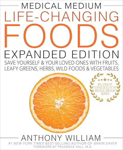 Book cover for Medical Medium Life-Changing Foods featuring a sliced orange on white background.