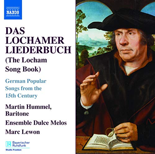 CD cover featuring a portrait of a man in 15th-century attire with an open book.