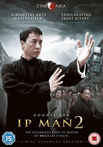 Ip Man 2 DVD cover featuring Donnie Yen in a martial arts pose.