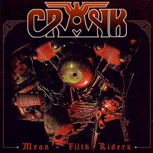 CD cover for "Crank - Mean Filth Riders" featuring a motorcycle and skull.