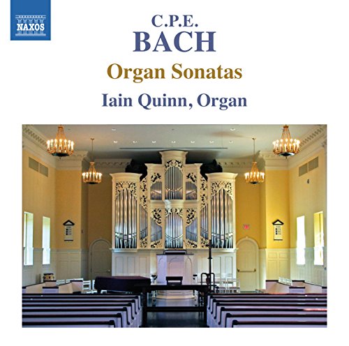 CD cover for C.P.E. Bach organ sonatas performed by Iain Quinn.