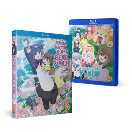 Blu-ray case for "Kuma Kuma Kuma Bear - Punch!" Season 2, anime artwork.