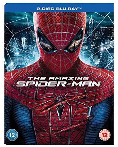 Blu-ray cover for “The Amazing Spider-Man” featuring Spider-Man’s face.
