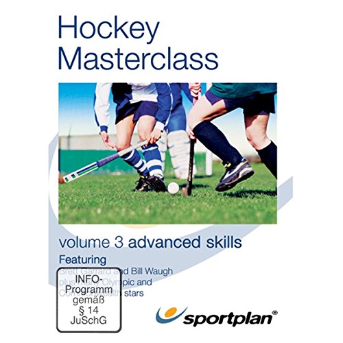 DVD cover for "Hockey Masterclass Vol. 3" featuring players on a field.