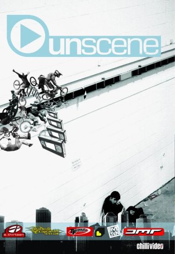 DVD cover for “Unscene” featuring cyclists performing stunts in an urban setting.