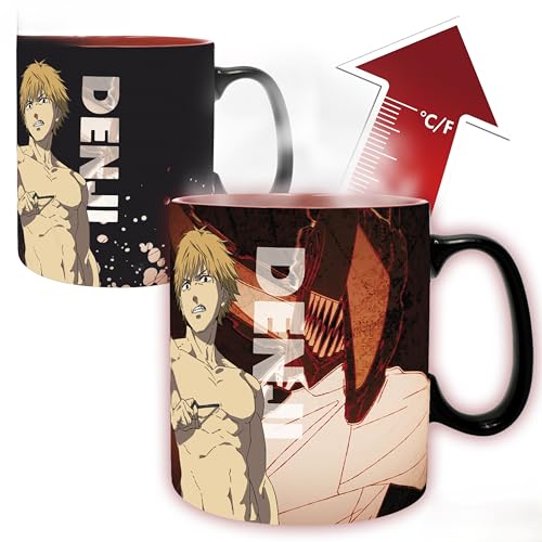 CHAINSAW MAN - Mug Heat Change- 460ml- Denji & Aki - cardboard
