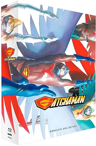 Blu-ray case for "Gatchaman" featuring a superhero in flight.