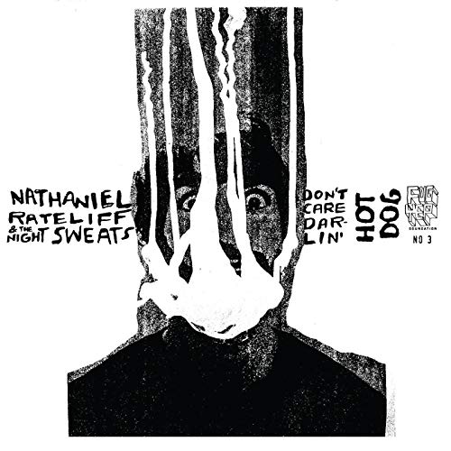 Black and white album cover featuring a distorted face with dripping lines.