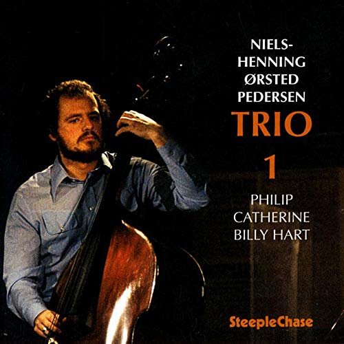 CD cover for Niels-Hennig Ørsted Pedersen Trio 1, featuring a bassist.