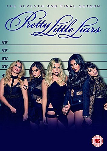Pretty Little Liars" Season 7 DVD cover with five women in black lace.