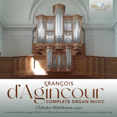 CD cover featuring a large, ornate wooden pipe organ in a church.