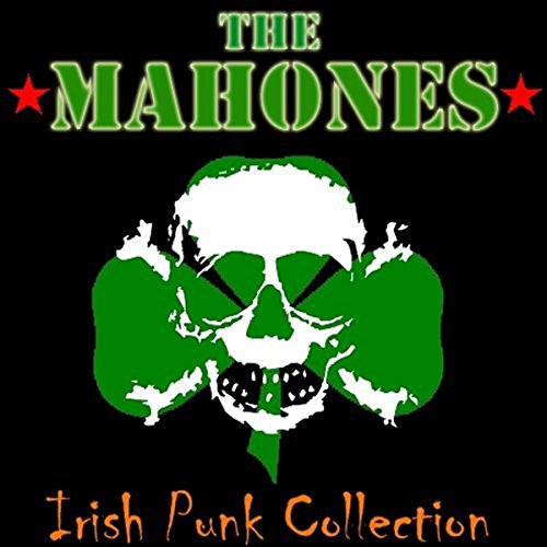 CD cover: The Mahones, skull within a green shamrock on black.