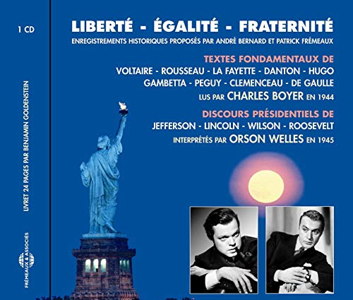 CD cover featuring Statue of Liberty, portraits, and glowing orb.