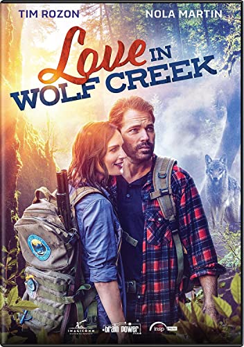 DVD cover featuring a couple with a wolf in a forest setting.
