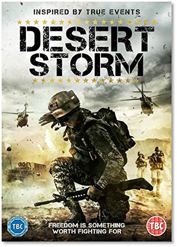DVD cover for "Desert Storm" depicting soldiers in a desert war scene.