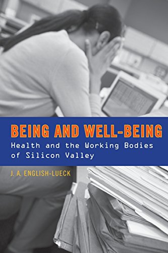 Book cover with a stressed person at a computer and papers.