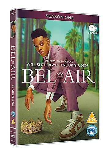 “Bel-Air” Season 1 DVD cover featuring a young man in a purple suit.