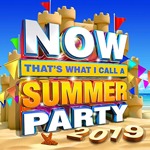 Album cover featuring a sandcastle on a beach with colorful bunting and text.
