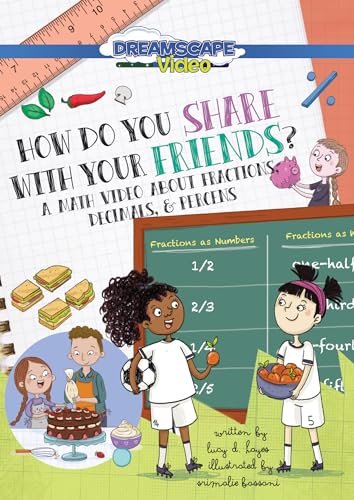 DVD cover featuring children, food, and math concepts like fractions.