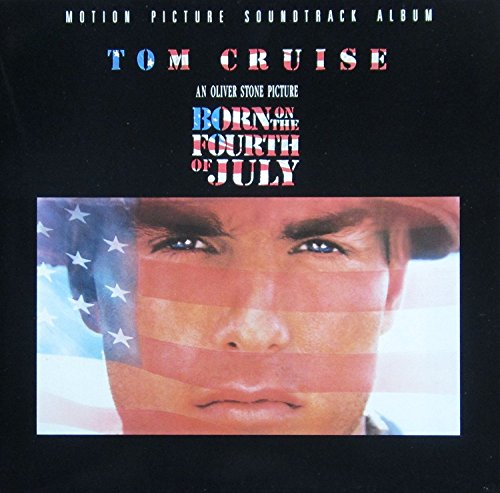 DVD cover for “Born on the Fourth of July” featuring Tom Cruise and an American flag.