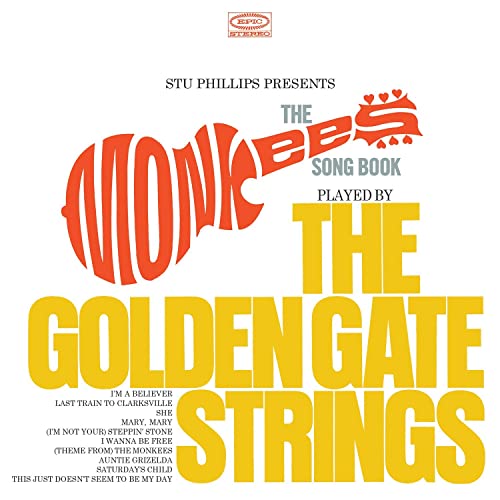 Album cover for "The Monkees Songbook" by The Golden Gate, featuring orange text.