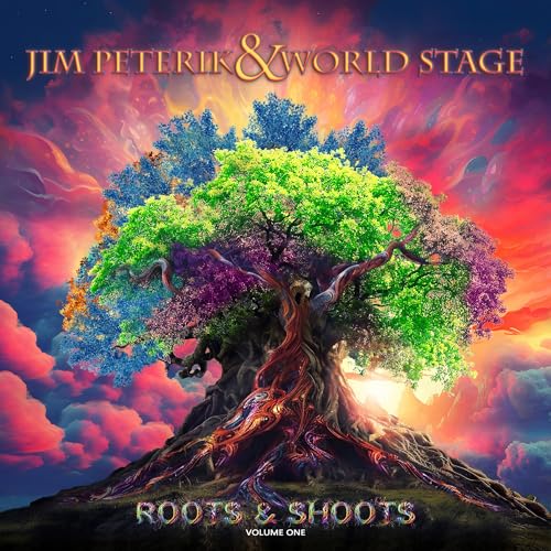 Album cover for “Roots & Shoots Vol. 1” featuring a vibrant, colorful tree.