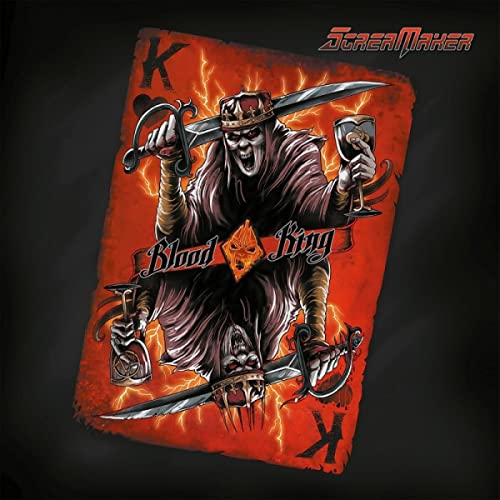 CD cover art: skeletal king with swords and playing card design.