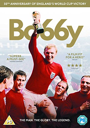 DVD cover for "Bobby '66" featuring Bobby Moore lifting the World Cup.